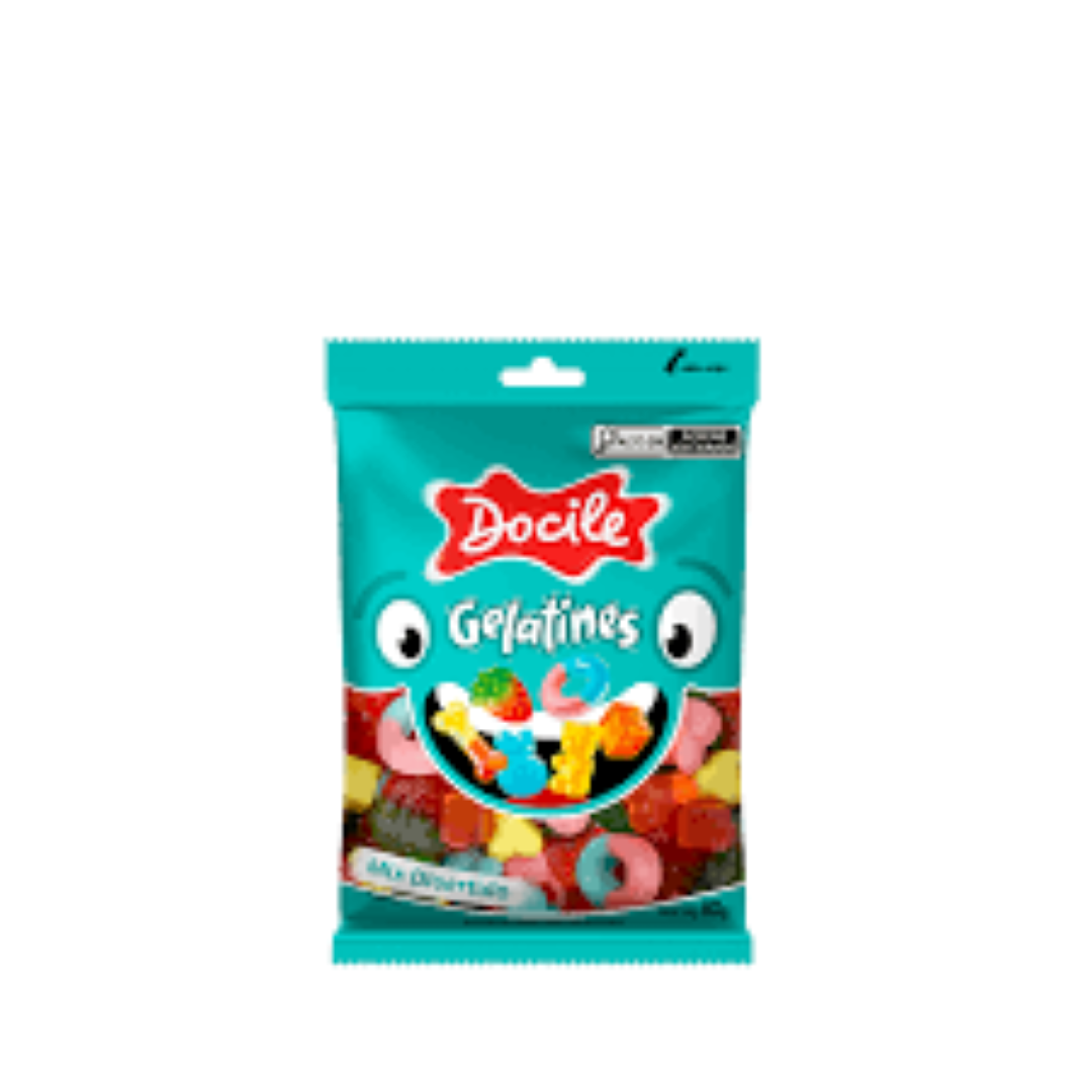 DOCILE GELATINE LITTLE FRUIT MIX 80G